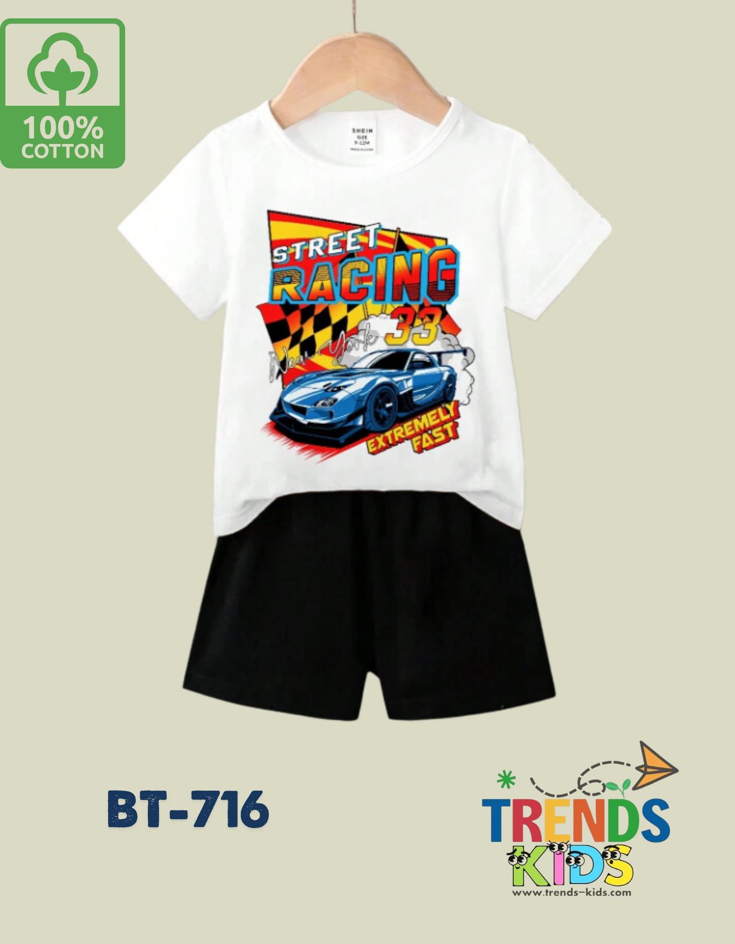 Street Racing Car Set T-Shirt & Pants