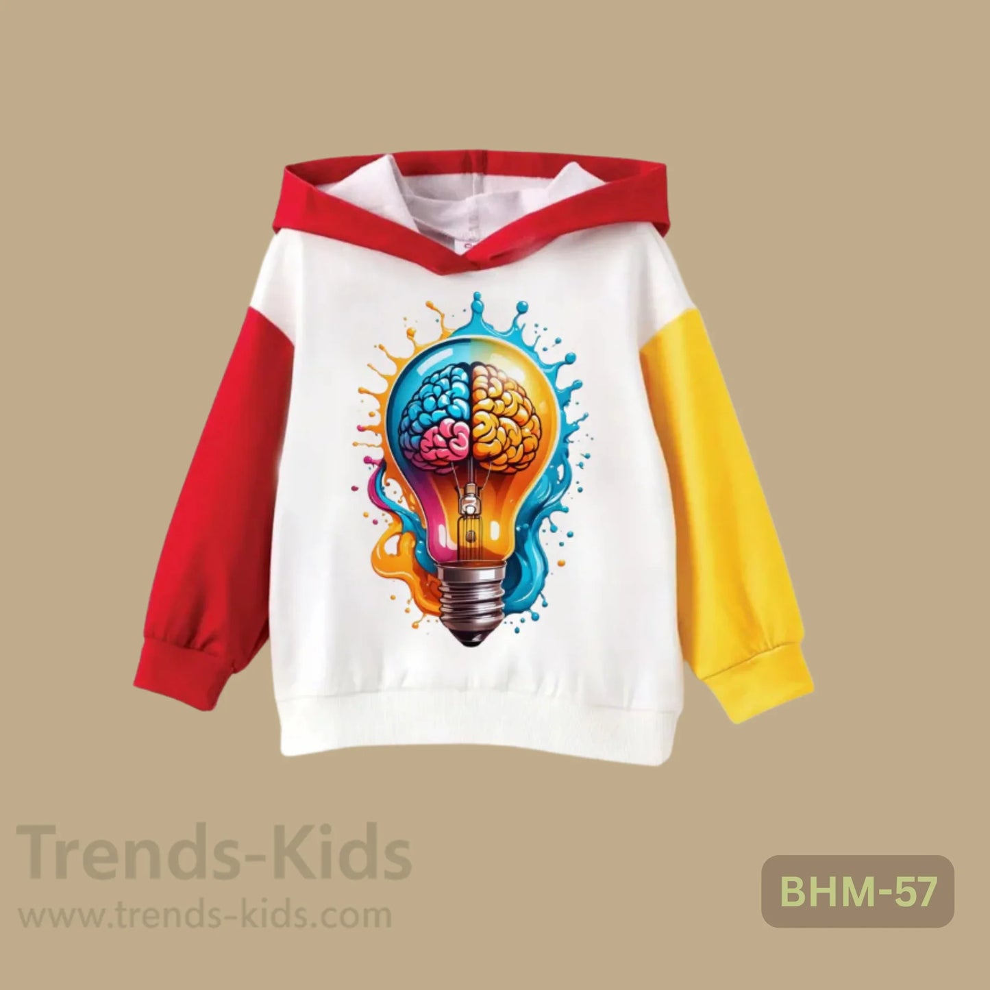 Brain Light Hooded Kids Boys & Girls Dt57 WRY