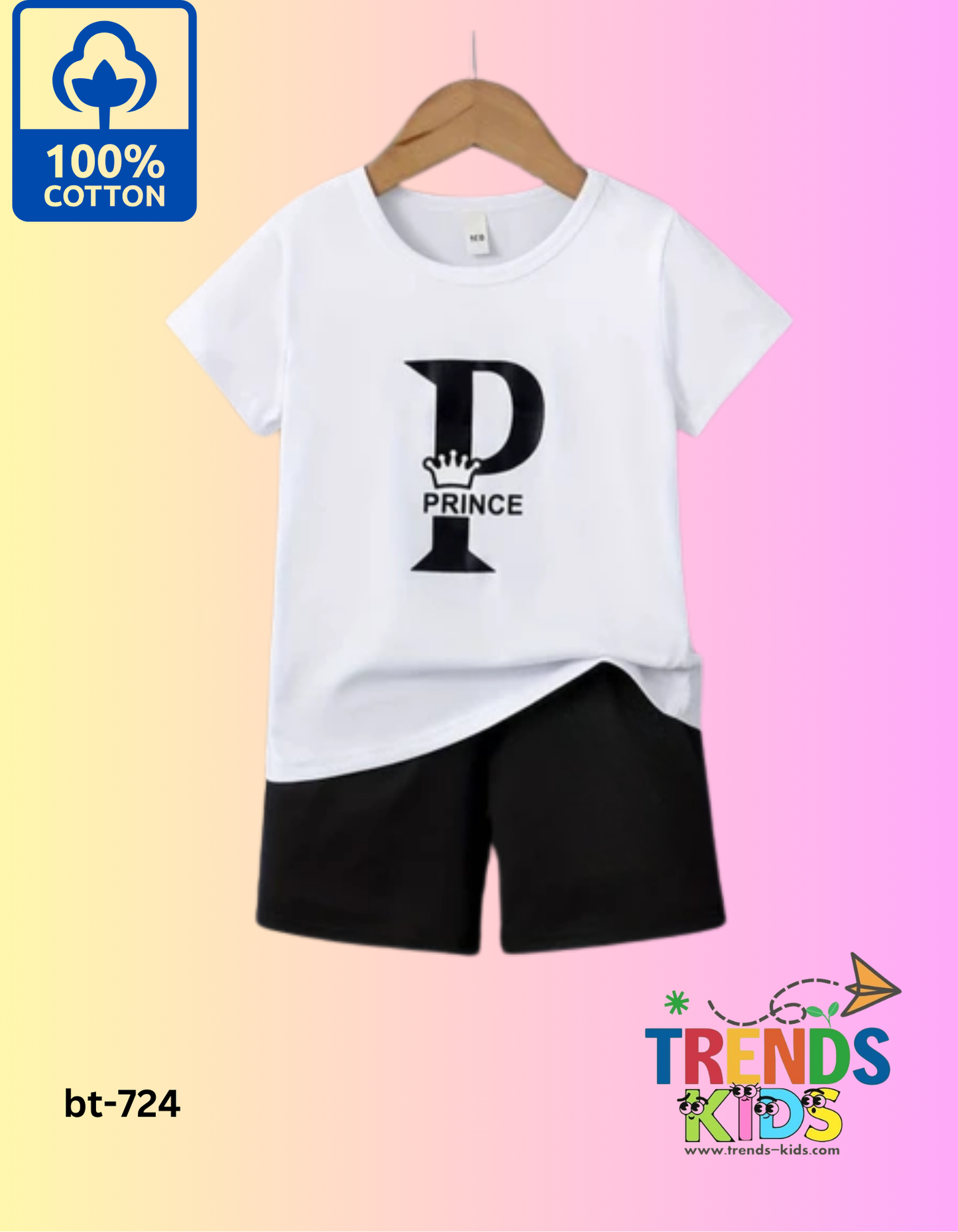 PRINCE Cotton Set – T-Shirt & Pants