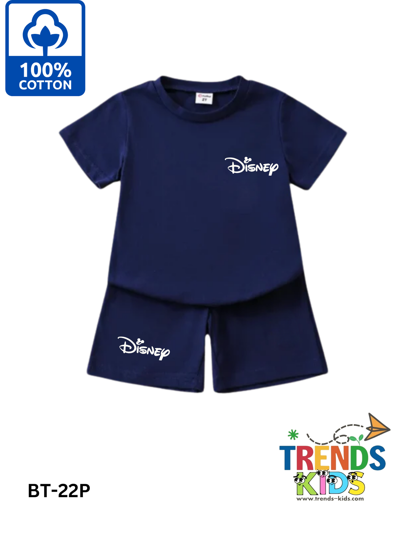 Soft Cotton 2pcs T-Shirt Set for Baby & Kids