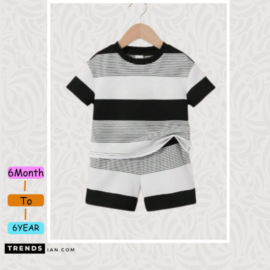 Trendy 2-Piece Tee Set for Boys & Girls
