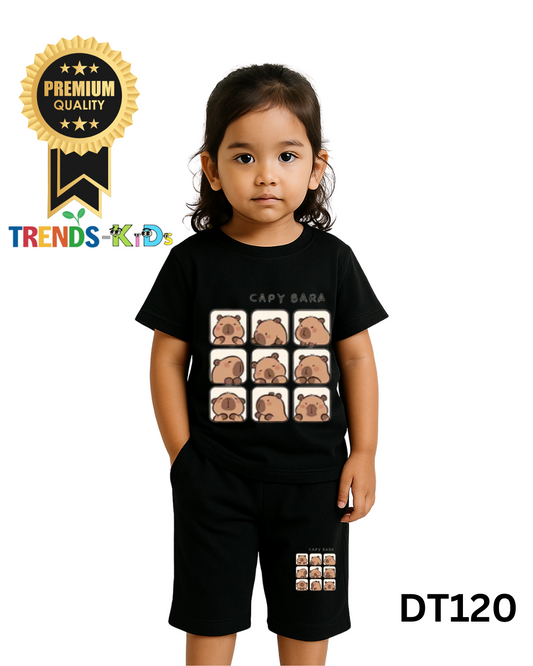 Kids Cotton T-Shirt & Shorts Set for Summer