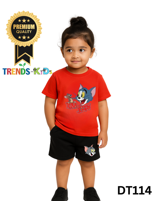 Tom & Jerry Cotton T-Shirt & Shorts Set