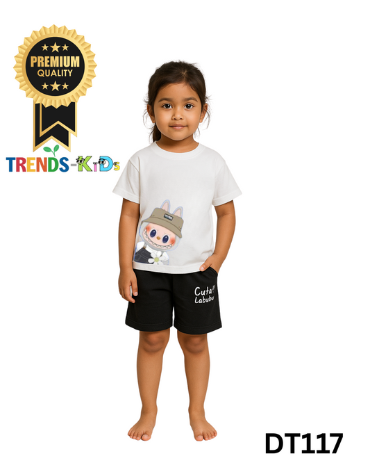 Cotton T-Shirt & Shorts Set for Active Kids