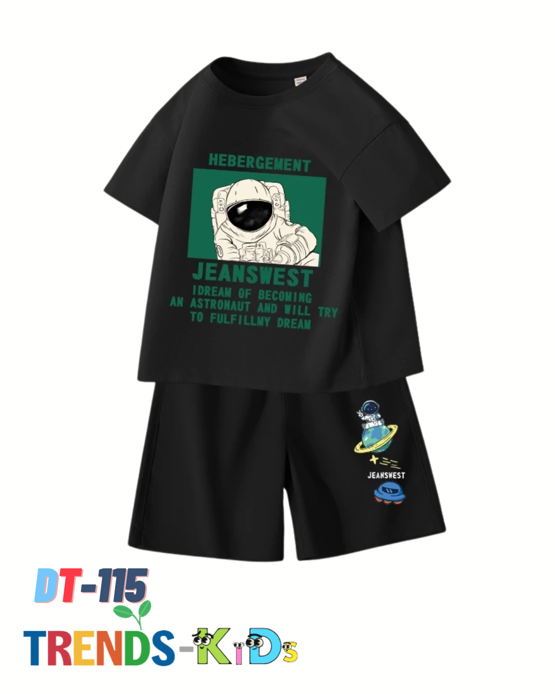 Astronaut Dreams Kids' T-Shirt & Shorts Set