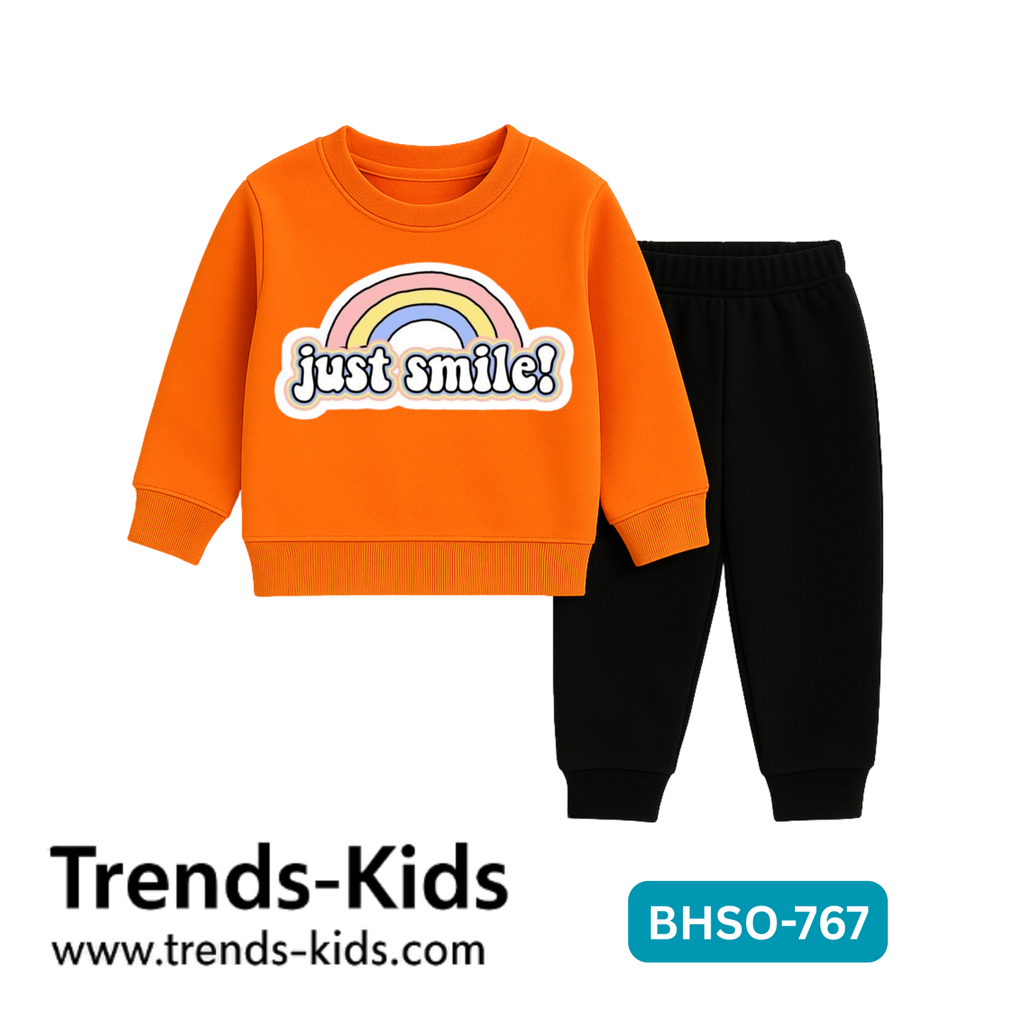 đ Just Smile Kids Sweatshirt & Jogger Set