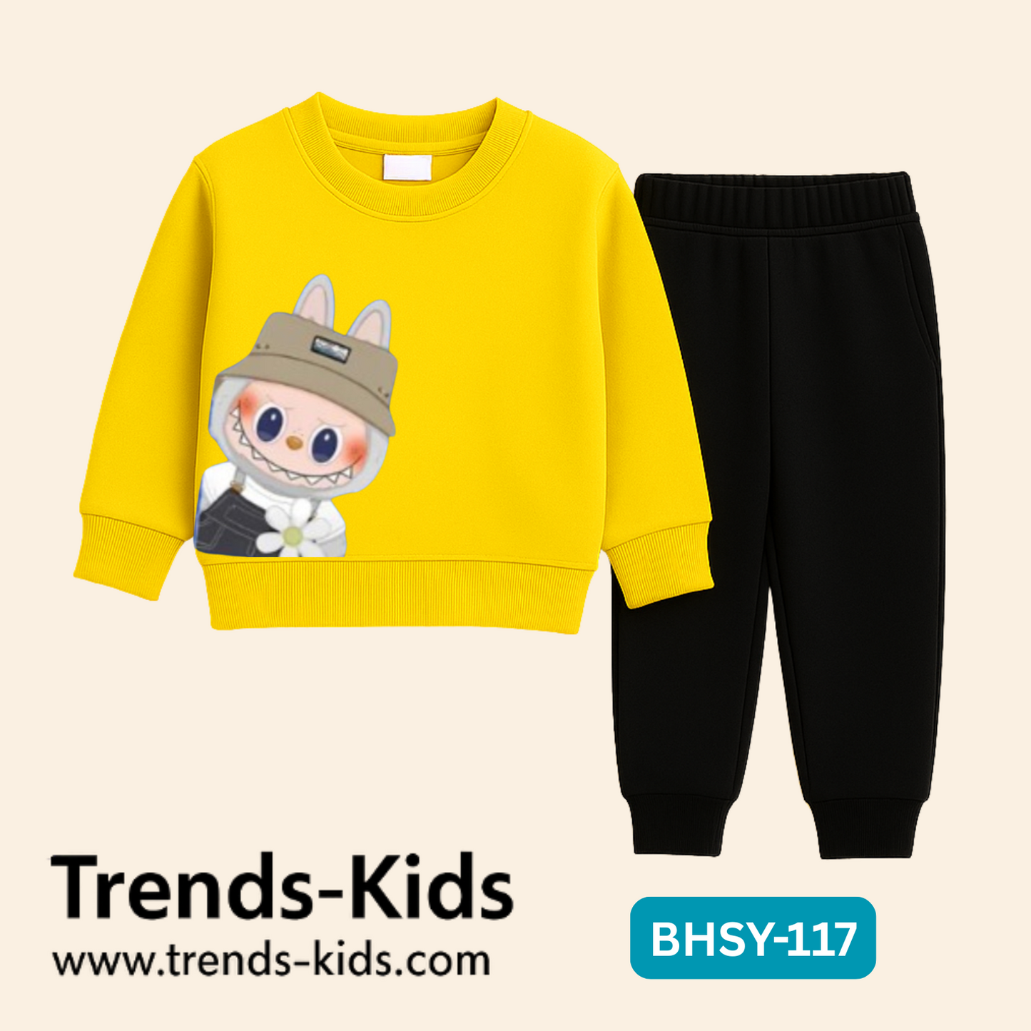 đ° Cartoon Bunny Kids Sweatshirt & Jogger Set