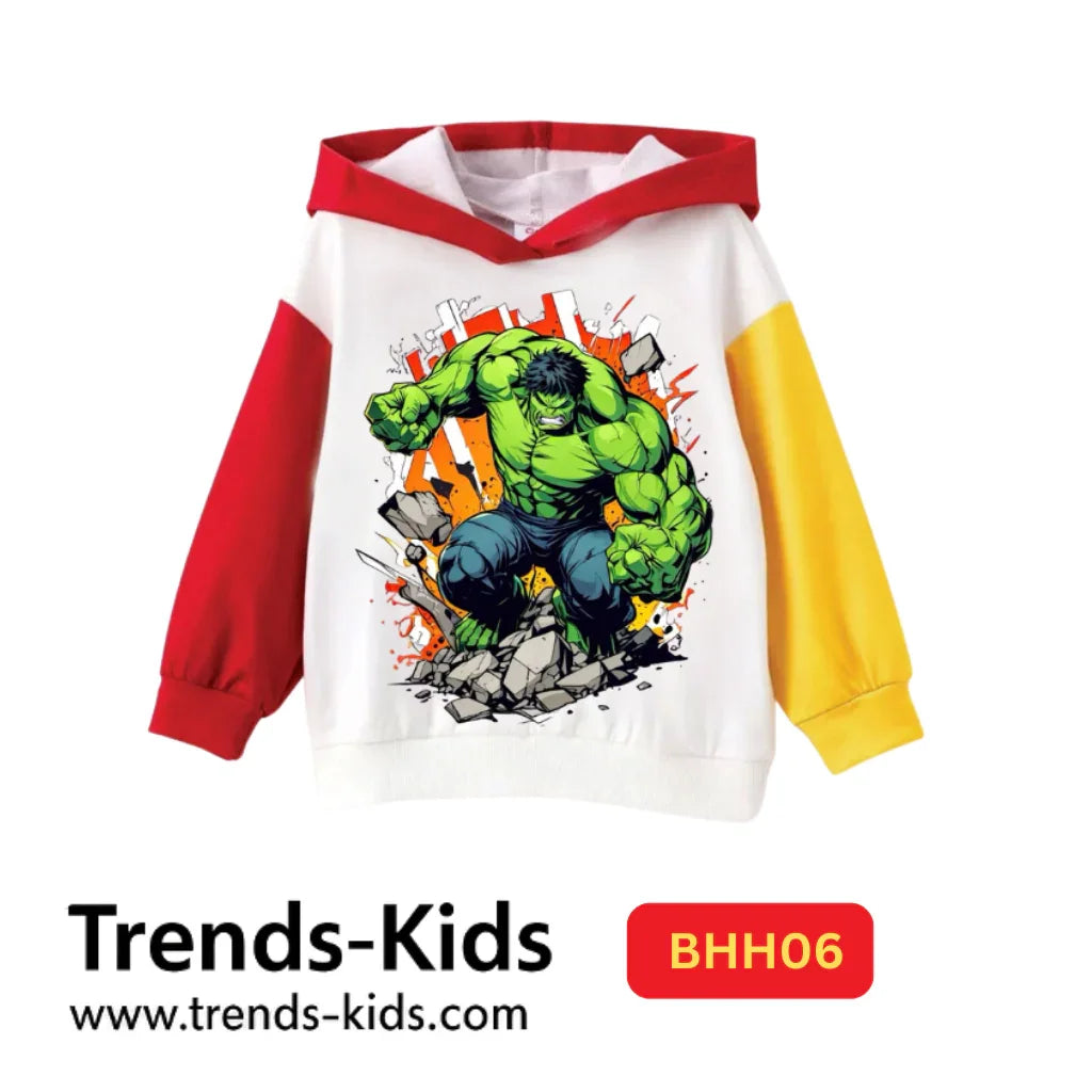 Hulk Body Builders Kids Hooded