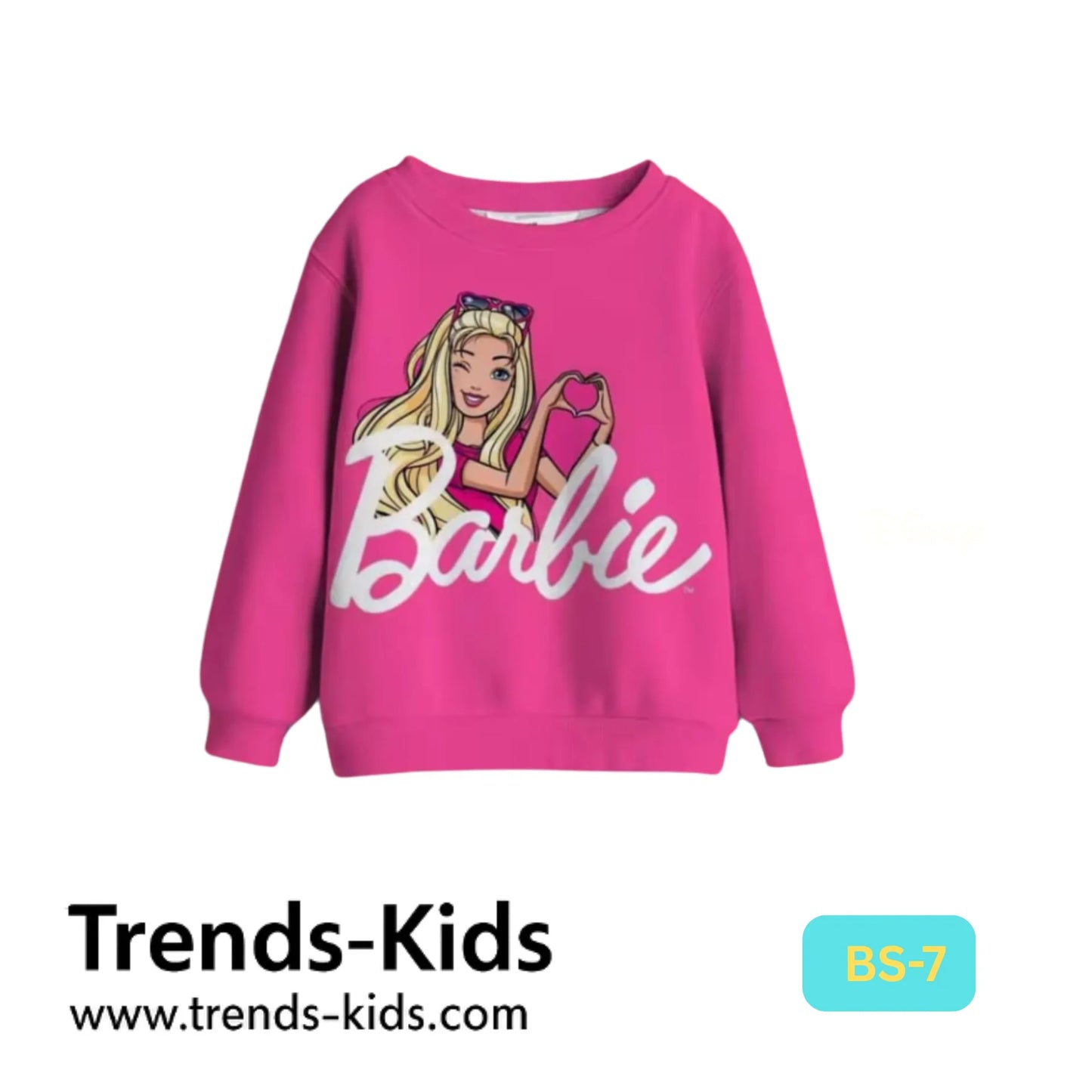 Princess Pink Sweatshirt – Kids Girls Barbie