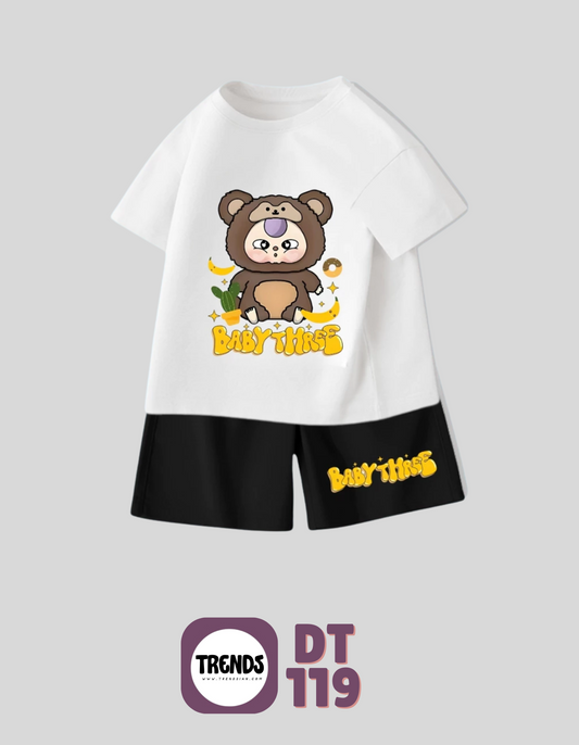 Stylish Cotton T-Shirt & Shorts Set for Kids
