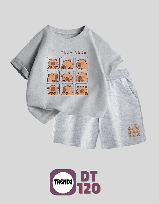 Kids Cotton T-Shirt & Shorts Set