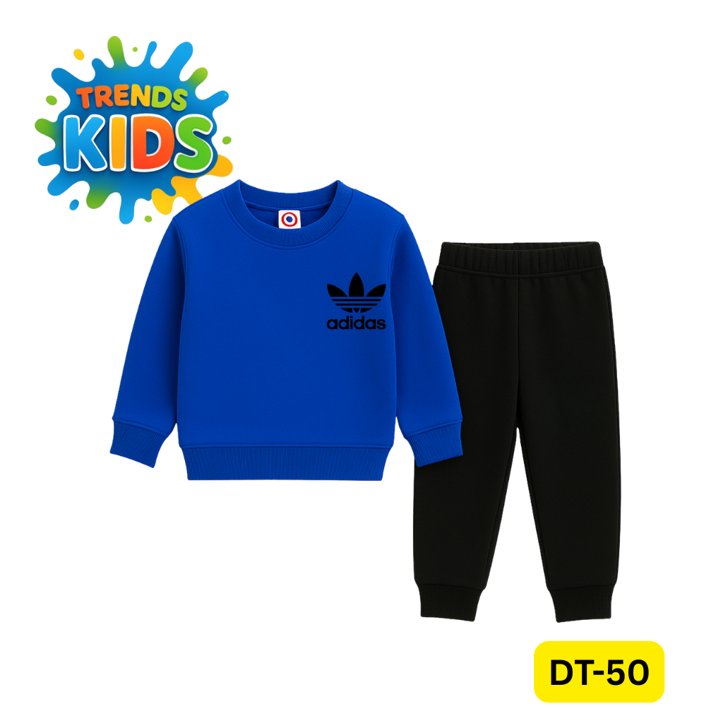 Classic • Sporty • Stylish Royal Blue Kids Sweatshirt & Jogger Set