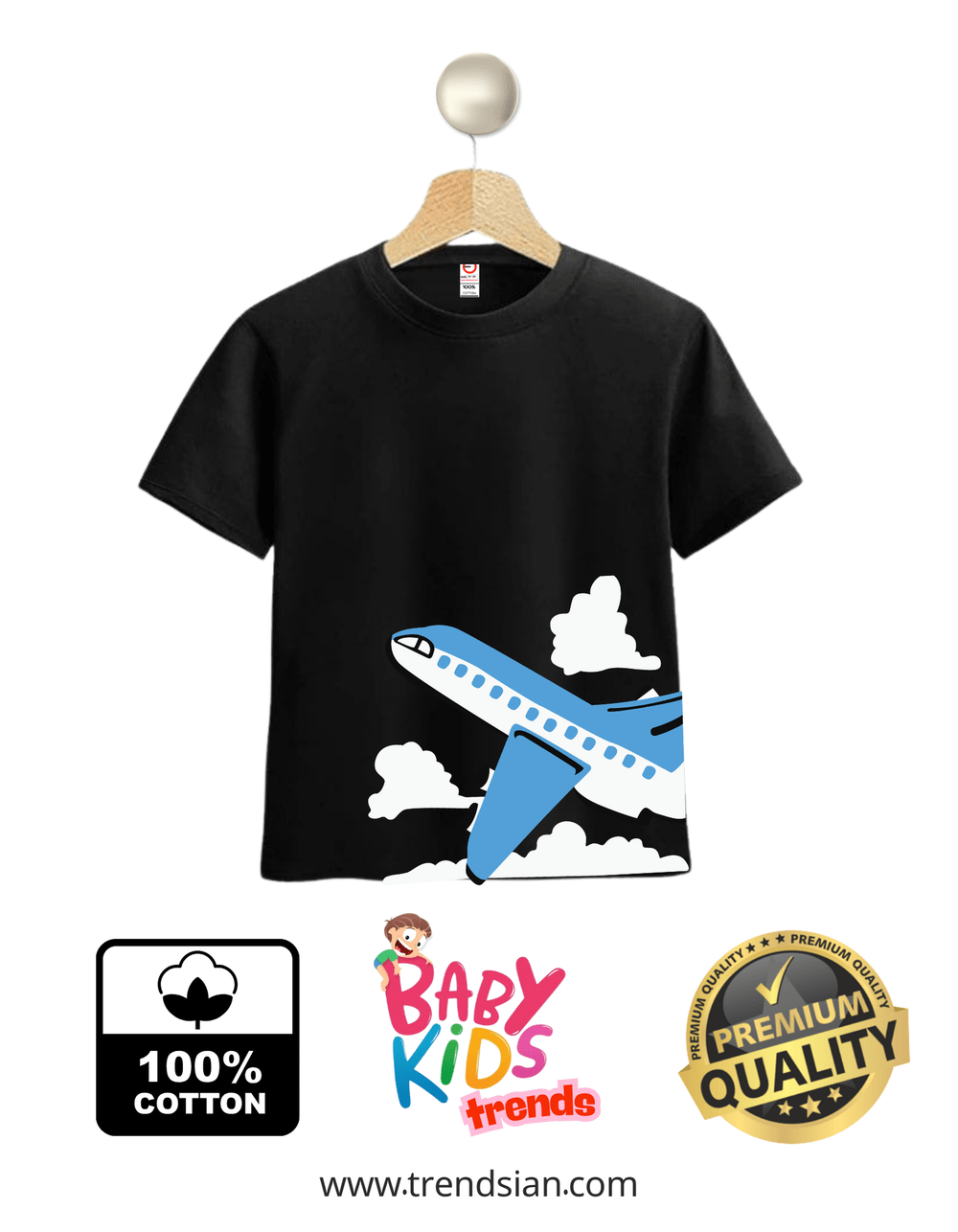 Airplane Baby & Kids Premium T-Shirts