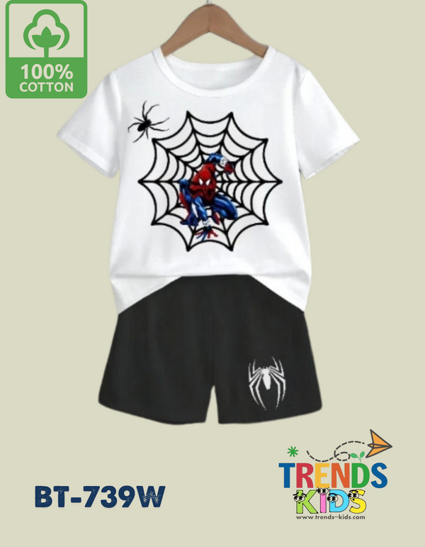 Baby & Kids Super Comfortable White T-Shirt & Black Pants Set