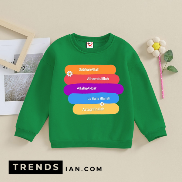 Islamic illustration Sweatshirt Kids Boys & Girls Dt29