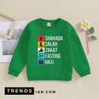 5 Important Things In Islam  Sweatshirt Kids Boys & Girls