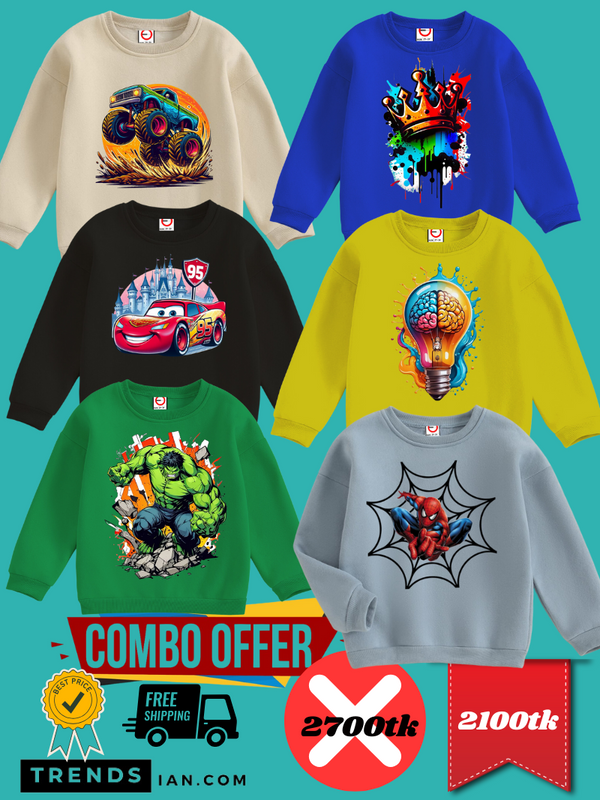 Combo Offer Sweatshirt 6 Piece