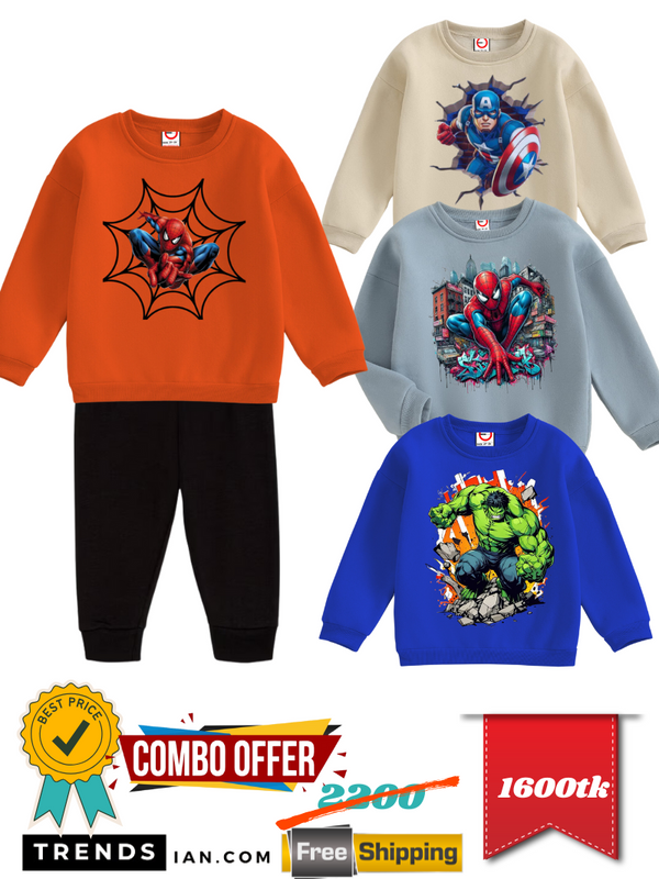 Combo Offer  Joggers Pants 1 Piece   Sweatshirt 4 Piece