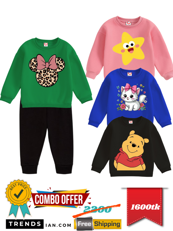 Combo Offer  Joggers Pants 1 Piece   Sweatshirt 4 Piece