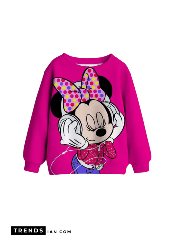 Pink Hip Hop Mickey Sweatshirt Kids Boys & Girls Dt45