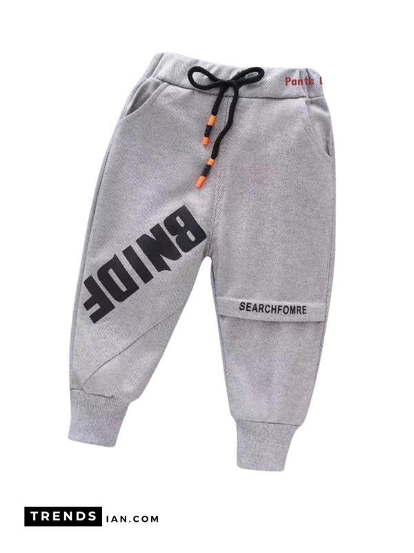 BNIDF Joggers Pants Kids Boys & Girls Ash