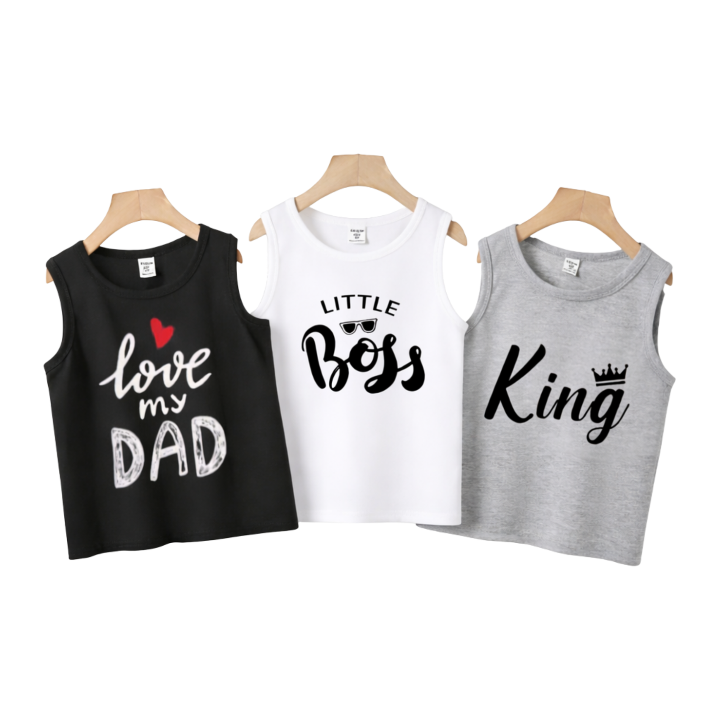 Kids Summer Tank Tops – Family Love Edition (Combo Pack)