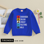 5 Important Things In Islam  Sweatshirt Kids Boys & Girls