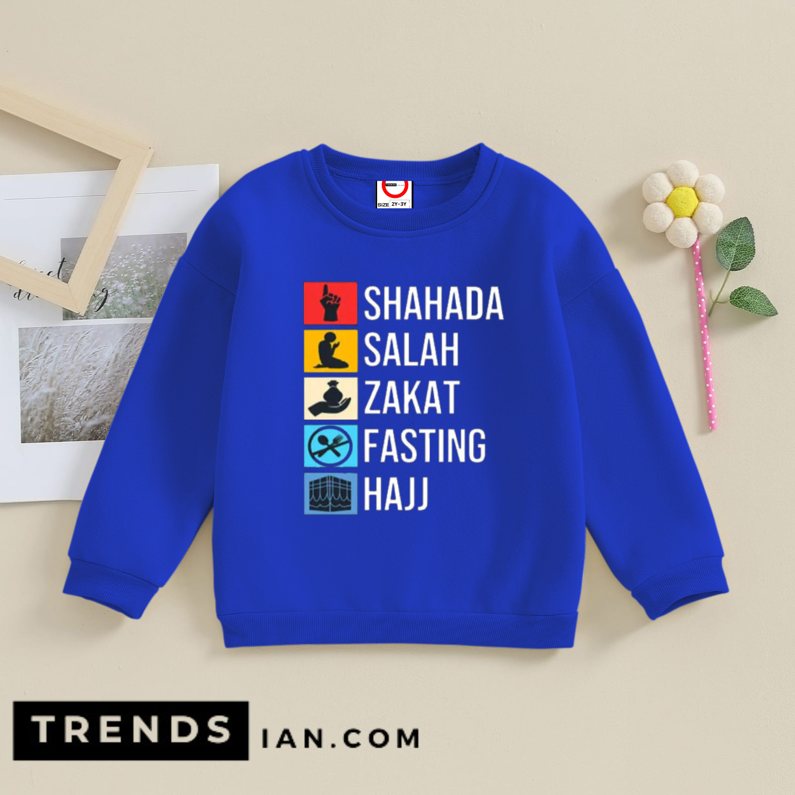 5 Important Things In Islam  Sweatshirt Kids Boys & Girls