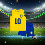 Sports Set for Kids  Brazil #10 Summer – 100% Cotton