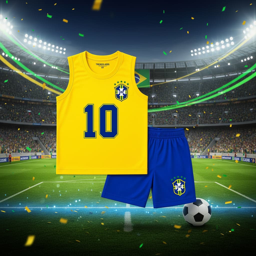 Sports Set for Kids  Brazil #10 Summer – 100% Cotton