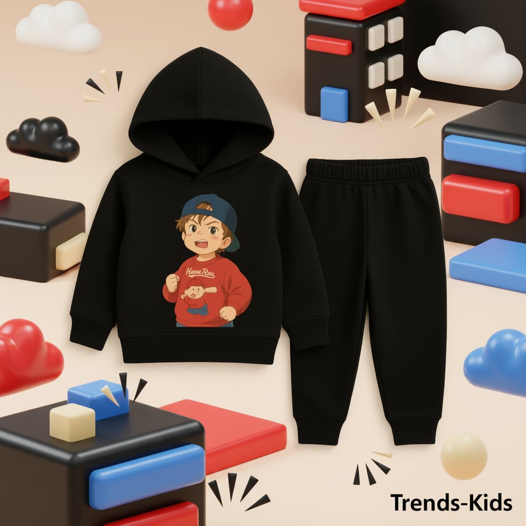 Kids Hooded touser  Boys & Girls Two-Piece Sets