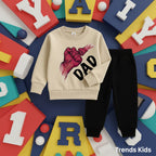 👨‍👦 Dad & Son Fist Bump  Kids Sweatshirt & Jogger Set