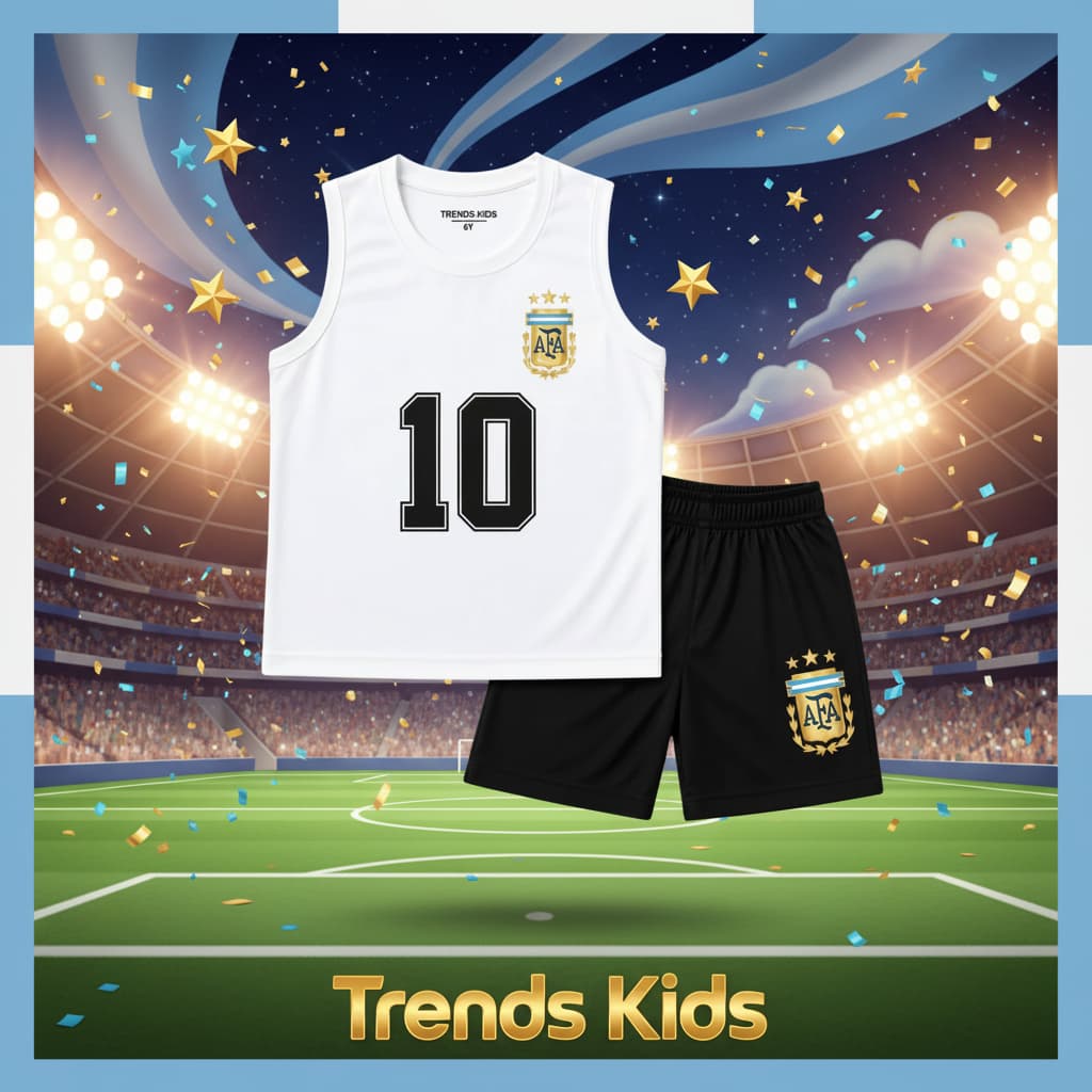 Sports Set Argentina #10 Summer for Kids – 100% Cotton
