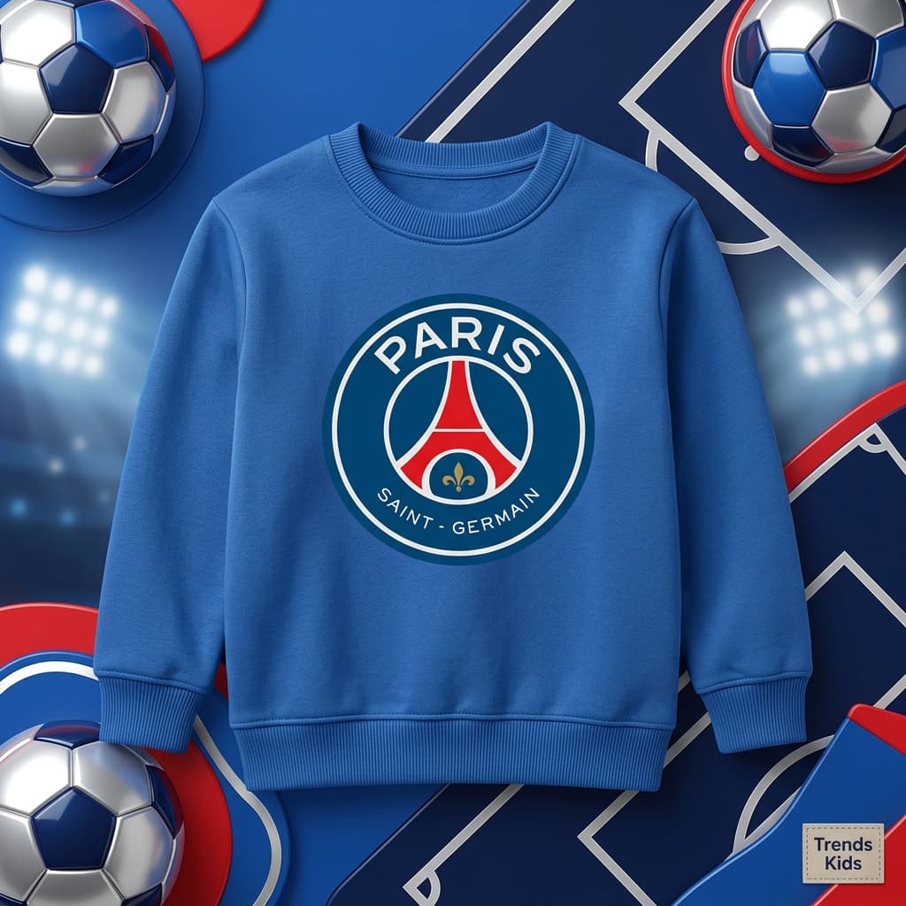 Paris Saint-Germain F.C. Royal Blue Kids Sweatshirt | Trends Kids