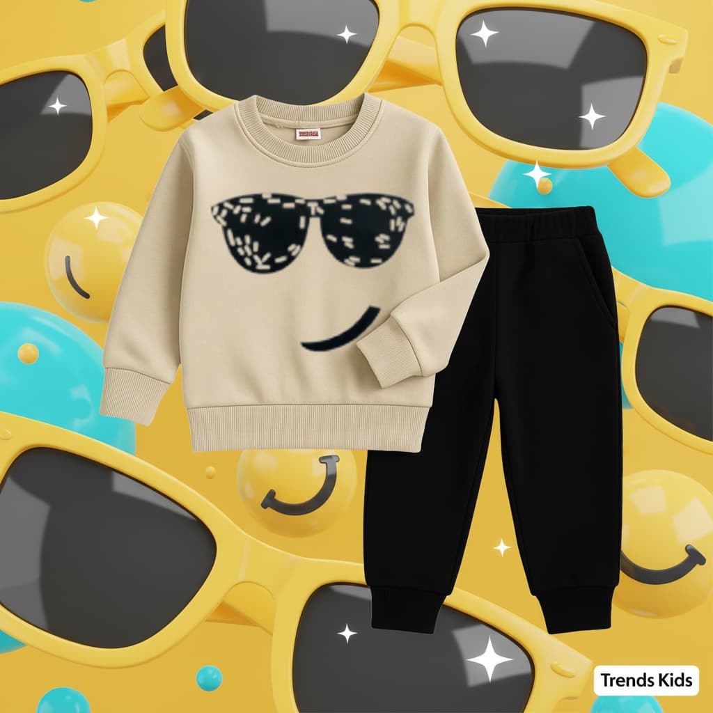 Sunglass Sweater And Trousers Two-Piece Sets  Kids Boys & Girls