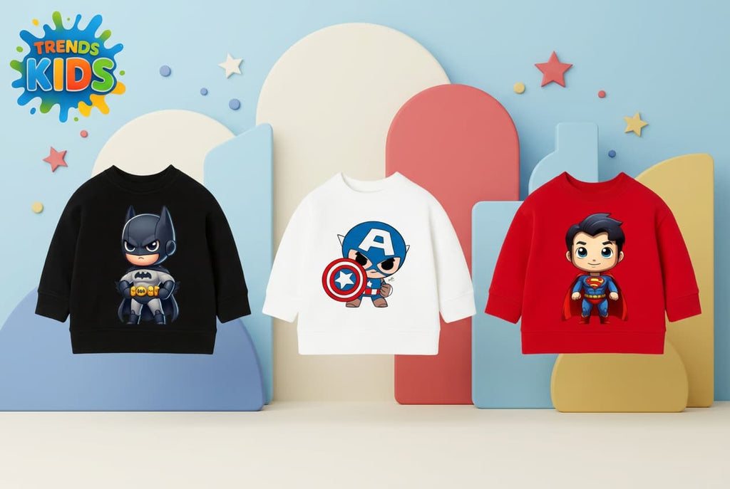 KidsSuperHero –Cartoon Series Styles 3 Combo Sweatshirts
