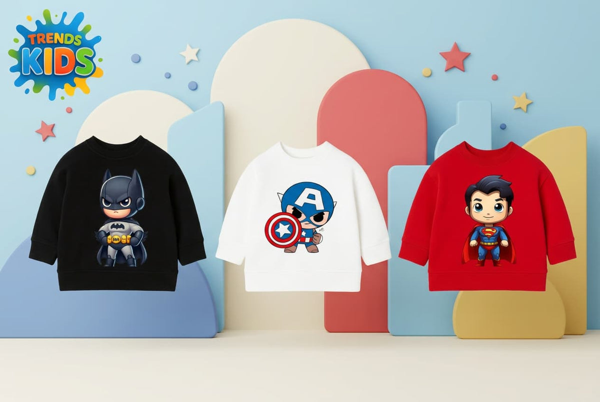 KidsSuperHero –Cartoon Series Styles 3 Combo Sweatshirts