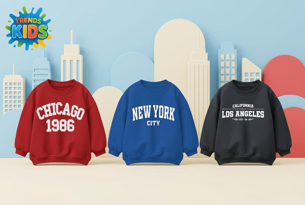 Sweatshirt Combo – 3 Pack City Series (BSCBRR-7) | Chicago, New York & Los Angeles Designs