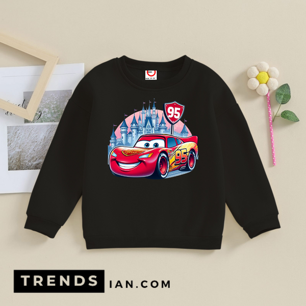 car Sweatshirt Kids Boys & Girls Dt3