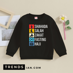 5 Important Things In Islam  Sweatshirt Kids Boys & Girls