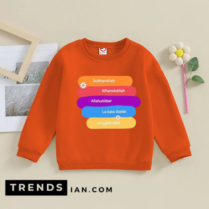 Islamic illustration Sweatshirt Kids Boys & Girls Dt29