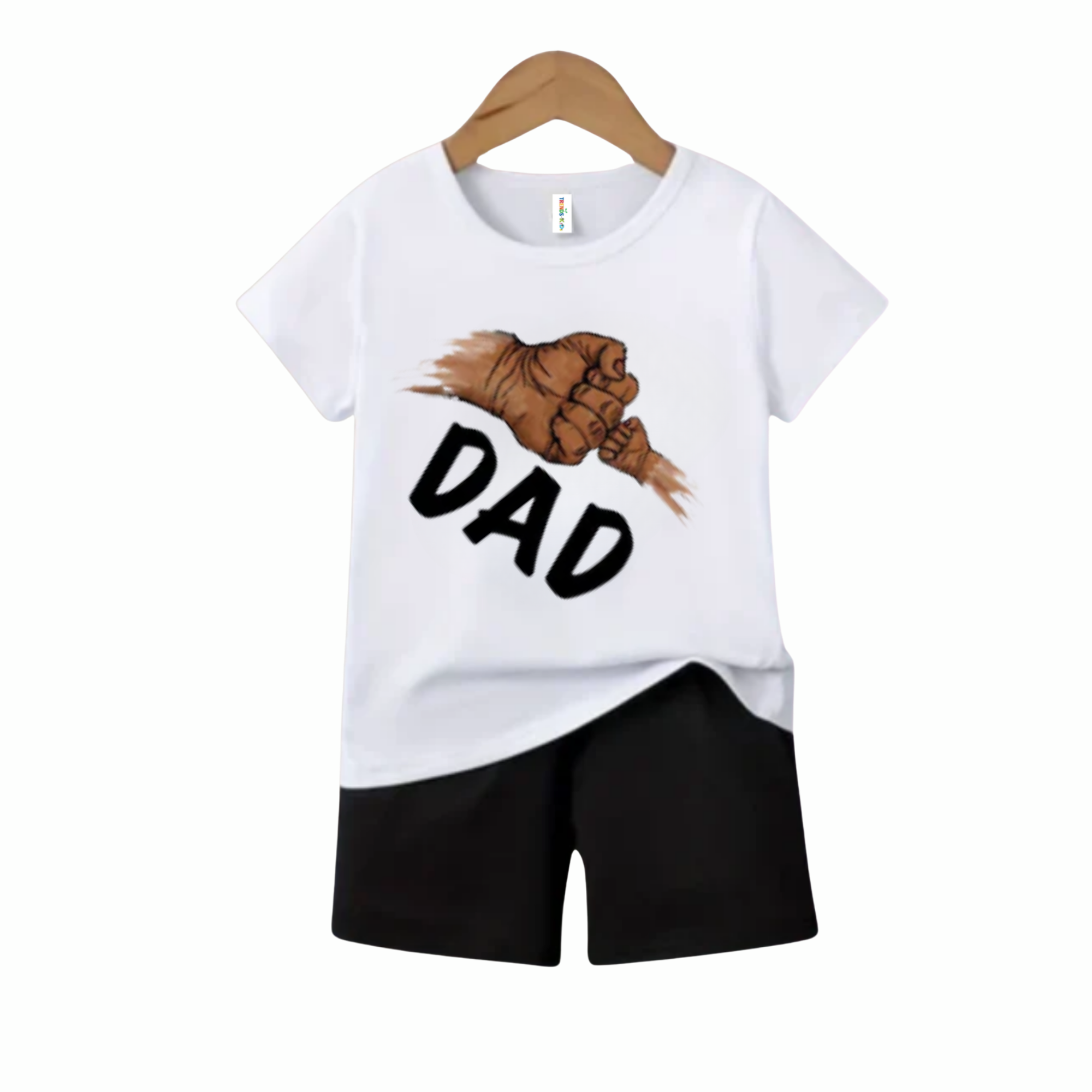 “DAD” Printed T-Shirt & Shorts Set – Basic Collection BTS757