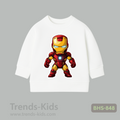 White Kids Sweatshirt – Boys & Girls White Cotton Winter Pullover