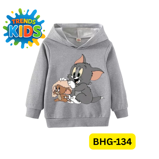 Tom & Jerry Kids Hoodie – BHG-134 | Cute Winter Sweatshirt | Trends Kids
