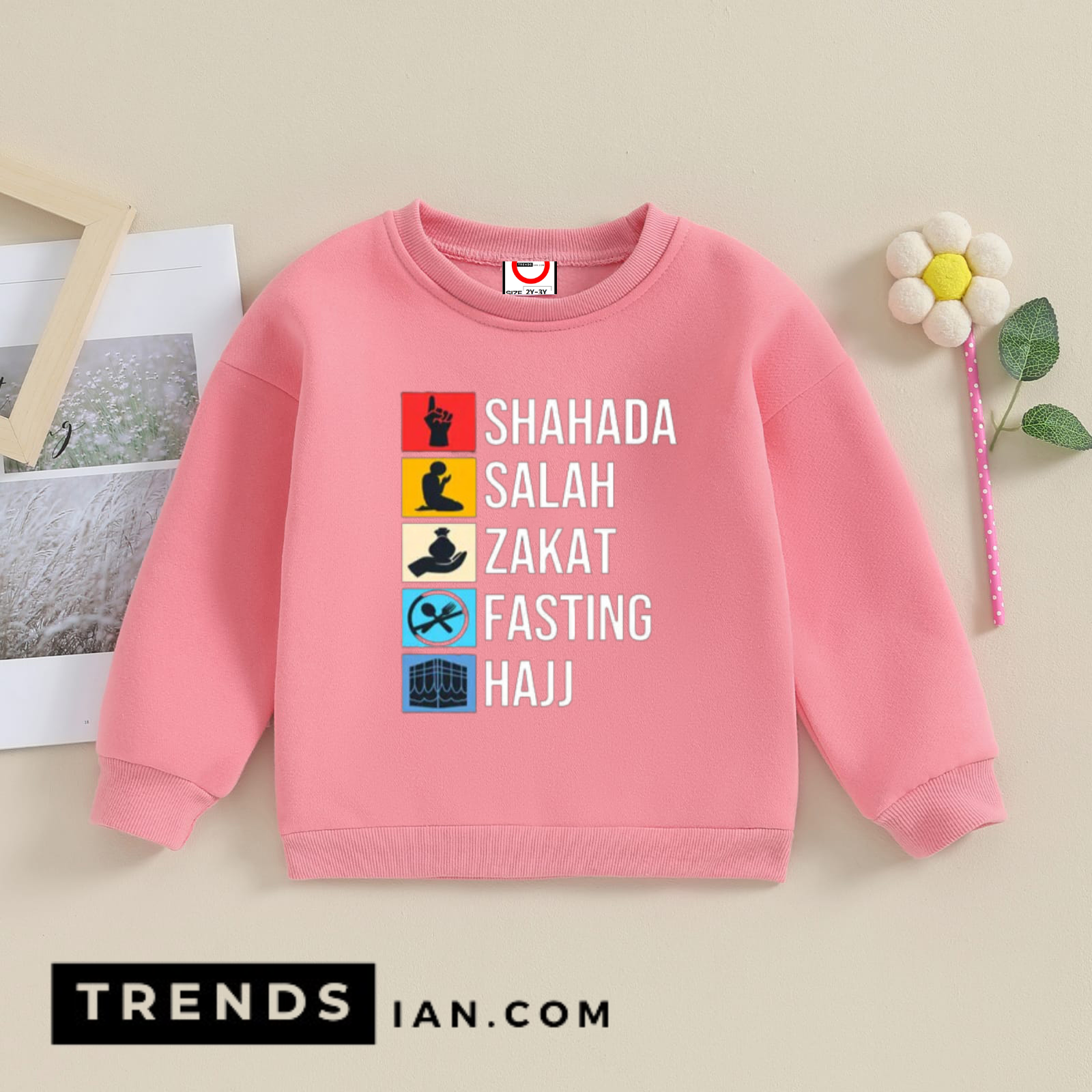 5 Important Things In Islam  Sweatshirt Kids Boys & Girls