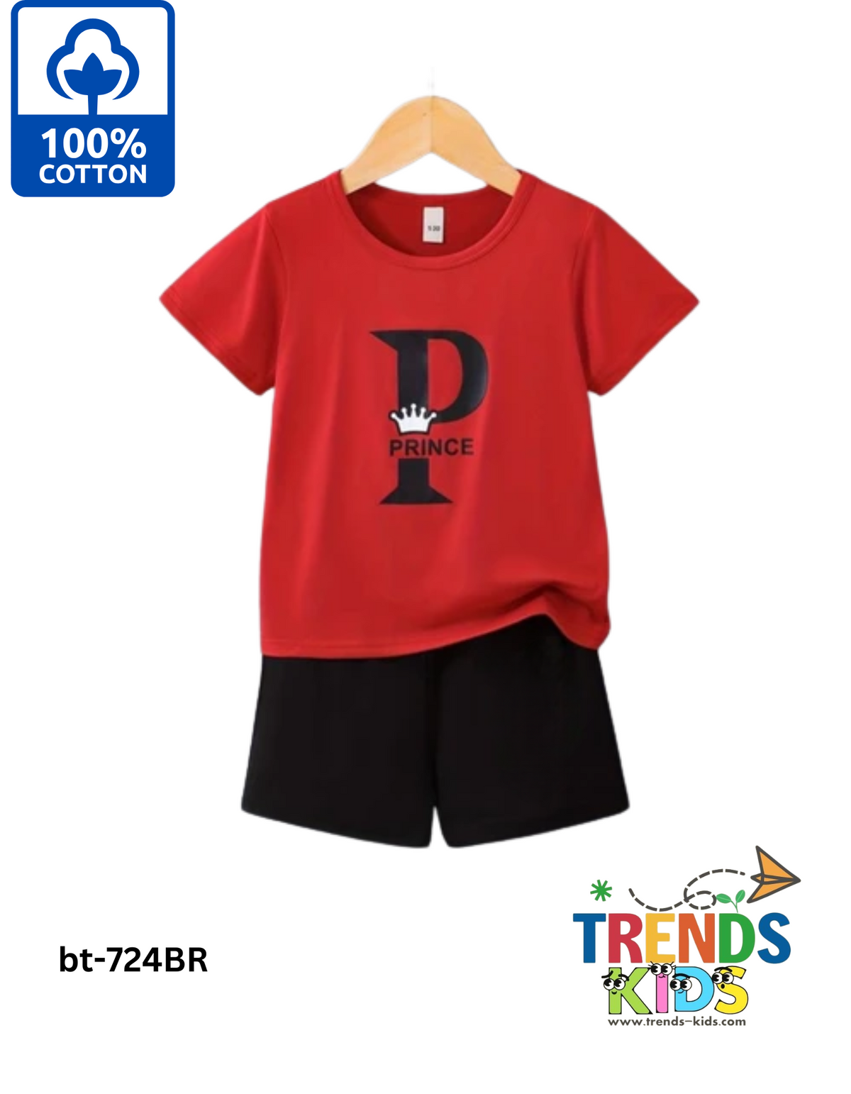 PRINCE Cotton Set – T-Shirt & Pants