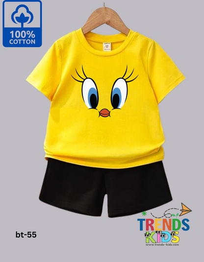 Looney Tunes Print T-Shirt & Pants Set