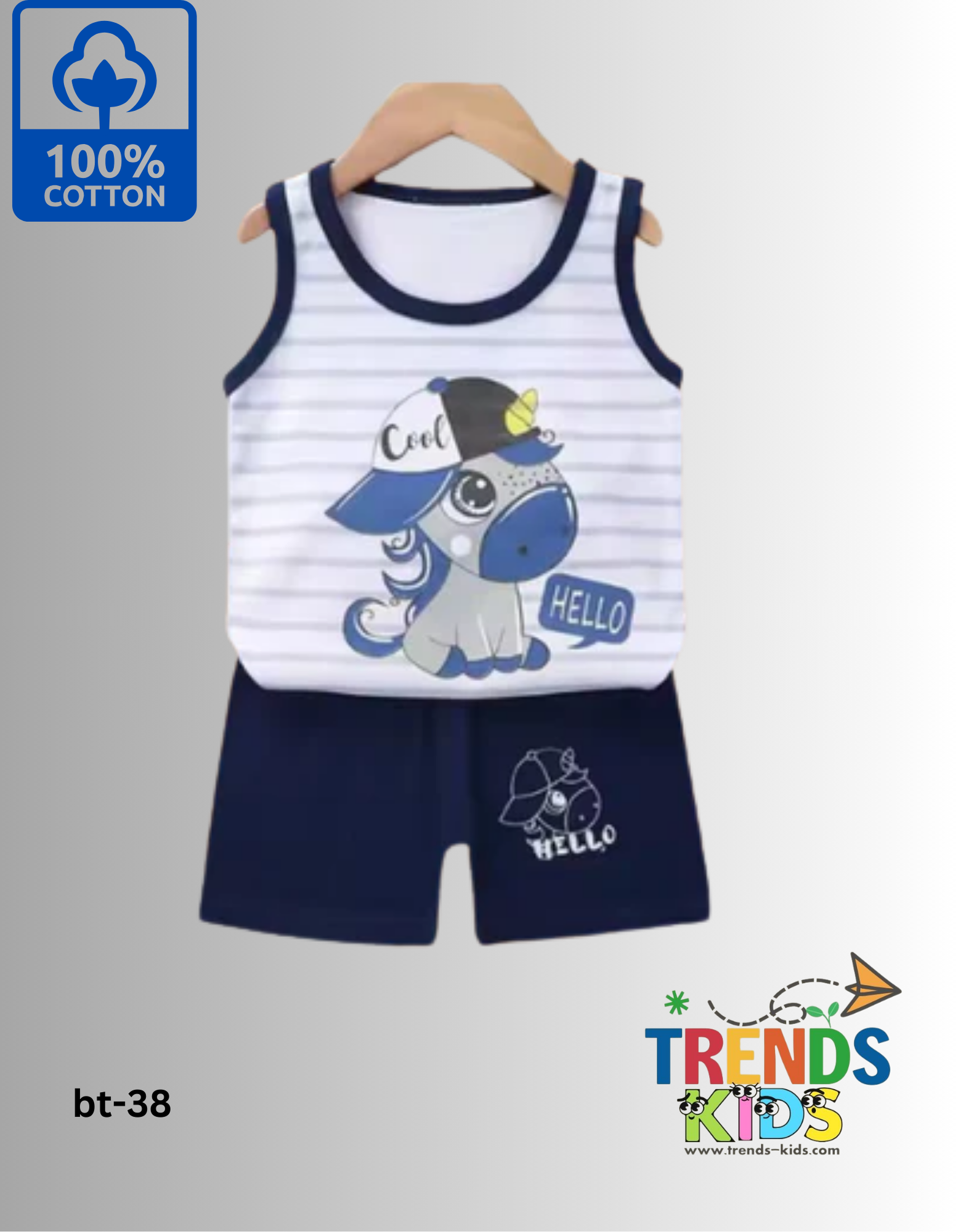 Baby & Kids 2pcs Sleeveless T-shirt Set
