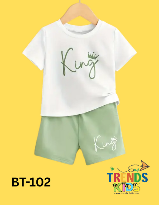 Minimalist 2pcs T-Shirt Set for Little Ones