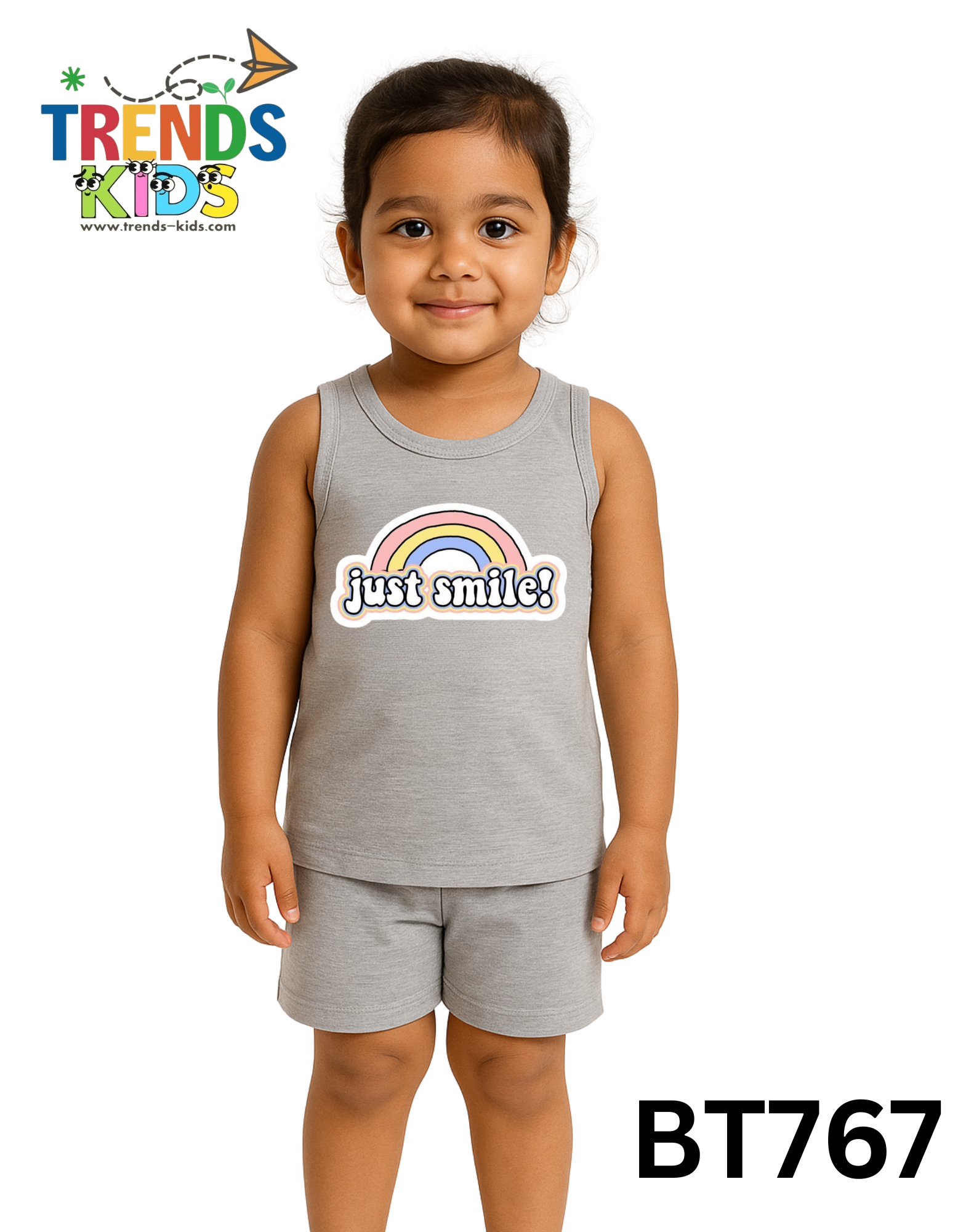 Just Smile  Tee & Shorts Set
